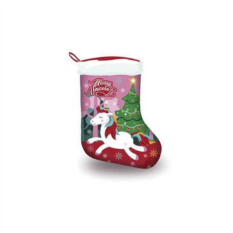 Chaussette de Noël - Licorne - "Merry Unicorn" - 42cm