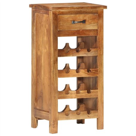 vidaXL Casier à Bouteilles Porte-Bouteilles Casier à Vin Stockage Range-Bouteilles Maison Intérieur 40x30x80 cm Bois Solide d'Ac
