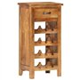 vidaXL Casier à Bouteilles Porte-Bouteilles Casier à Vin Stockage Range-Bouteilles Maison Intérieur 40x30x80 cm Bois Solide d'Ac