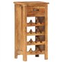vidaXL Casier à Bouteilles Porte-Bouteilles Casier à Vin Stockage Range-Bouteilles Maison Intérieur 40x30x80 cm Bois Solide d'Ac