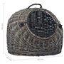 vidaXL Cage de Transport pour Chats Gris 50x42x40 cm Saule Naturel