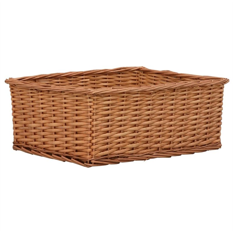 Image secondaire de VidaXL 4 pièces Corbeille empilable en osier marron