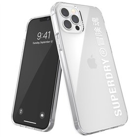 Superdry 42596 Coque de Protection Transparente pour iPhone 12 / iPhone 12 Pro 6.1