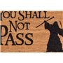 SD TOYS - Paillasson Seigneur des Anneaux, avec la Silhouette de Gandalf, Tapis d'Entrée en Fibre de Coco, Antidérapant, 60 x 40