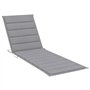 vidaXL Bois d'Acacia Chaise Longue de Jardin avec Table et Coussin Bain de Soleil d'Extérieur Transat de Patio Chaise Longue de 