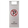 vidaXL Panneau de Stationnement Pliable Interdit Avertissement de Stationnement Panneau d'Avertissement Parking Extérieur Acier 