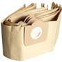 Lot de 5 Sacs droits Aspirateur pour WD3, WD2, WD 3 Premium, WD3200, WD3500P, A2204, A2534, SE4001, KAR69591300. Papier Kraft 10