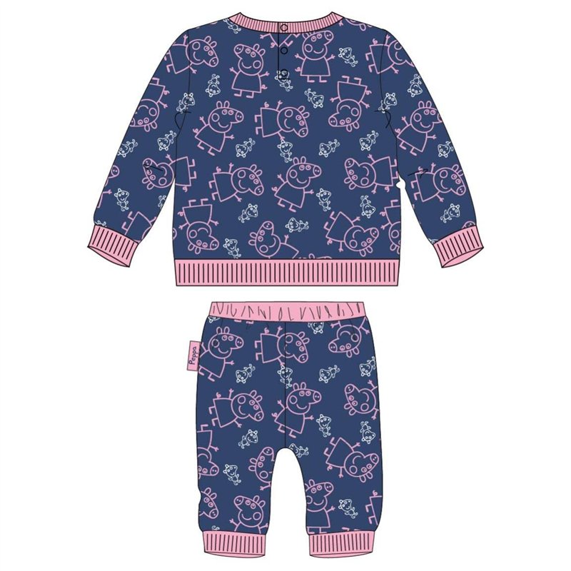 Image secondaire de CERDÁ LIFE'S LITTLE MOMENTS Chandal Bebe Niña Invierno Licencia Oficial Survêtement d'hiver pour bébé Fille Peppa Pig – Licence