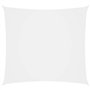 vidaXL Voile d'ombrage carré en tissu Oxford pour l'extérieur, résistant aux UV et à la moisissure, 4 x 4 m, blanc