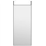 vidaXL Miroir de Porte Miroir Mural de Dressing Miroir Décoratif de Maquillage Entrée Chambre à Coucher Salon Noir 40x100 cm Ver