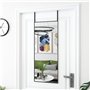 vidaXL Miroir de Porte Miroir Mural de Dressing Miroir Décoratif de Maquillage Entrée Chambre à Coucher Salon Noir 40x100 cm Ver