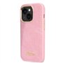 Guess Coque pour iPhone 14 Pouces Motif Croco Rose Housse de