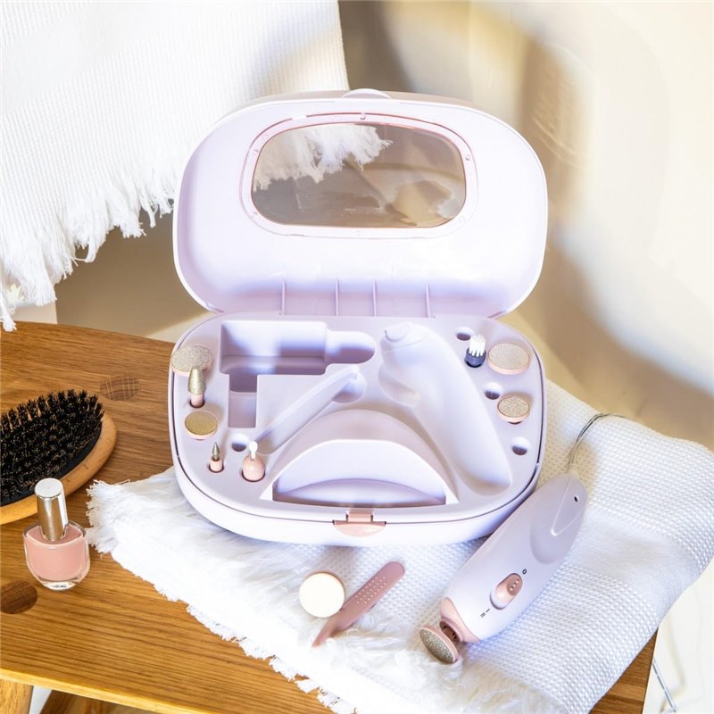 Image secondaire de Livoo, Set manucure et pédicure DOS190, 2 vitesses, 3h d'autonomie, 12 accessoires