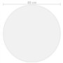 Protecteur de table mat Ø 80 cm 2 mm PVC