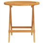 Bussandri Exclusive Table de bistrot en bois massif d'acacia Ø 46 x 47 cm