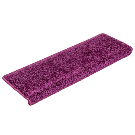 vidaXL Tapis d'Escalier 10 pcs, Moquettes de Marches Antidérapantes, Protections d'Escalier, Décorations Intérieur, 65x21x4 cm V