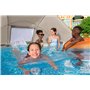 Piscine hors sol ronde Steel Pro Max™ 396 x 107 cm, filtre à cartouche, bâche, auvent, échelle, Beige