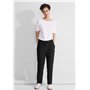 STREET ONE A377201 Pantalon en Viscose, Noir, 40W x 28L Femme
