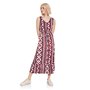 STREET ONE A143970 Robe Maxi avec Imprimé, Rouge Acajou, 48 Femmes, Multicolore