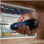 Bosch Professional tournevis sans-fil Bosch GO 3 (avec set de 8 embouts, porte-embout, câble USB-C, mini coffret), Blue, 06019H2