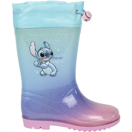 STITCH CERDÁ Life's Little Moments Bottes de Pluie imperméables et durables, Bleu Clair, 27 EU