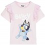 Bluey Camiseta de Manga Corta Infantil Rosa Claro-Marca EAN: 8445484498301-Talla: 5 Años T-Shirt à Manches Courtes pour Enfant R