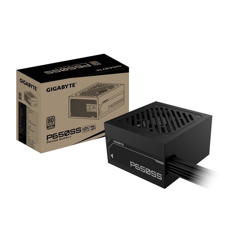 GIGABYTE P550SS Bloc d'alimentation - PCIe 5.0, 80 Plus Silver, Design entièrement modulaire, Ventilateur 120 mm, Compatible ATX