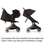 CYBEX - Poussette ultra compacte et confortable - ORFEO - 4 roues - Chocolate Brown