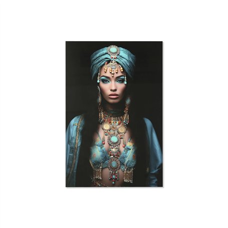 Cadre Home ESPRIT Bleu Noir Imprimé 100 x 0