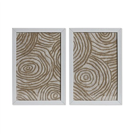 Cadre Home ESPRIT Blanc Naturel Moderne 20 x 2 x 30 cm