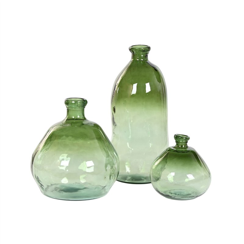 Image secondaire de Vase Home ESPRIT Vert Cristal recyclé 45 x 45 x 47,5 cm