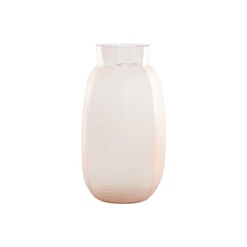 Vase Home ESPRIT Rose Verre Moderne 23 x 23 x 44 cm