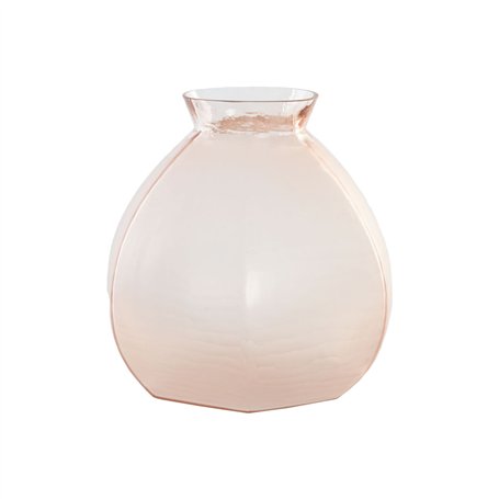 Vase Home ESPRIT Rose Verre Moderne 28 x 28 x 27 cm