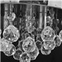 vidaXL Lustre Plafonnier Contemporain Cristal Lampe Lampe Suspendue Eclairage