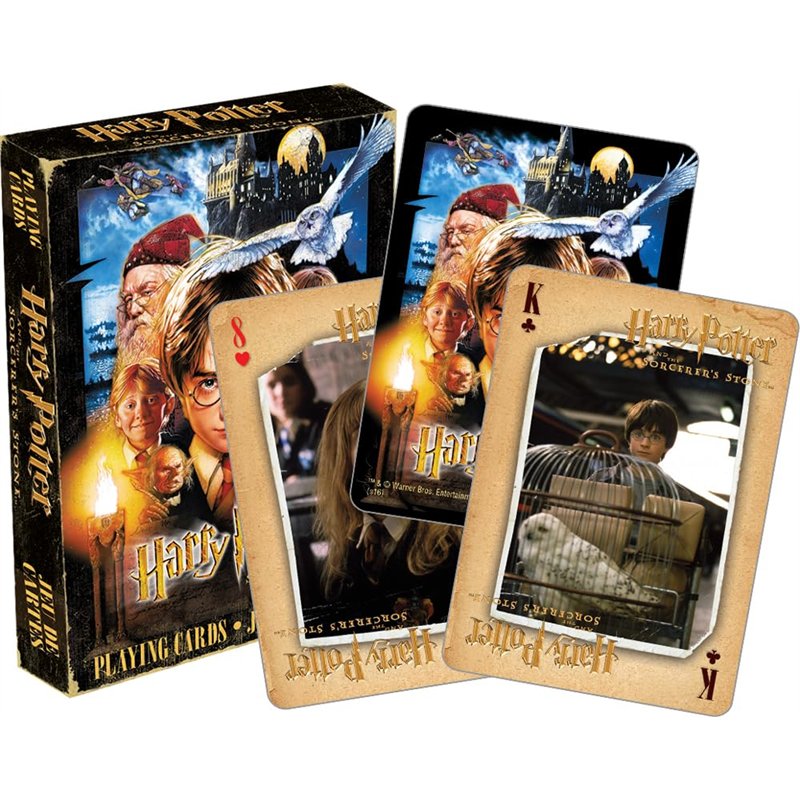 AQUARIUS Harry Potter 52415 Jeu de Cartes en Pierre du Sorcier Multicolore