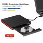 Cocopa Lecteur DVD Externe, USB 3.0 Graveur Enregistreur Portable CD Rom +/-RW Mince Player Transmission Rapide Câble USB Intégr