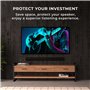 HumanCentric Support Mural Compatible avec la Barre de Son Sonos Arc (Noir), Support de Montage Flottant Compatible avec Le Supp