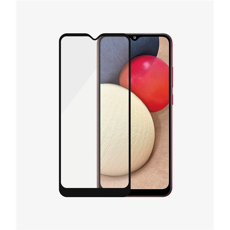 PanzerGlass Protecteur d'écran compatible avec les coques pour Samsung Galaxy A02s - Noir