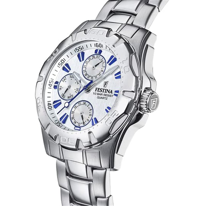 Image secondaire de Festina Homme Analogique Quartz Montre avec Bracelet en Acier Inoxydable F16242/K