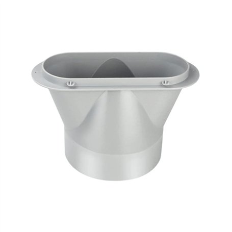 Micvtve Interface de Bouche Plate 130Mm AdaptéE de Kit de Tuyau D'éChappement de Climatiseur Portable