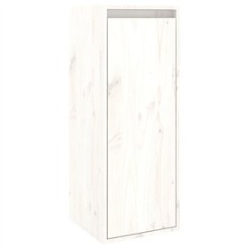vidaXL Pensile Bianco 30x30x80 cm in Legno Massello di Pino