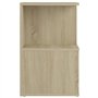 Comodino Rovere Sonoma 35x35x55 cm in Truciolato