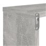 Étagères cube murales 2 pcs Gris béton 80x15x26,5 cm Aggloméré