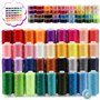 Royouzi Fil a Coudre Kit Couture 400 Yards de 36 Couleurs de Fil de Machine à Coudre et 36 Bobines de Fil Canette Bobine Fil Pou