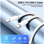 Câble Chargeur iPhone 15 16, 2M Câble USB C vers USB C Charge Rapide 60W pour Apple iPhone 16 Pro/16 Pro Max/15 Pro Max/15 Plus,