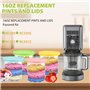 Lot de 4 Récipients à Crème Glacée de Rechange pour Ninja Creami Deluxe NC501/NC500 Series, für Ninja Creami 11-in-1 Eismaschine