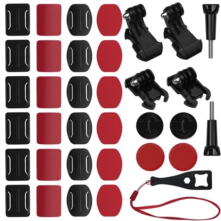 Baxcdyswe 35 Pièces Fixations Adhésives Incurvées et Plates