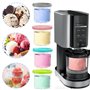 Gentpovth Lot de 4 Récipients à Crème Glacée de Rechange, Accessoires pour Ninja Ice Creami Maker, Passe Au Lave-Vaisselle Conte