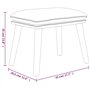 vidaXL Repose-Pied Pouf de Salon Tabouret de Canapé Meuble de Salle de Séjour Tabouret de Salon Intérieur Gris Foncé 45x29,5x35 