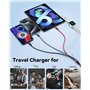 4 en 1 Câble pour Chargeur Apple Watch,1.2m Chargeur iPhone et Câble USB C Charge Rapide Cable Multi Chargeur Cable Apple Watch 